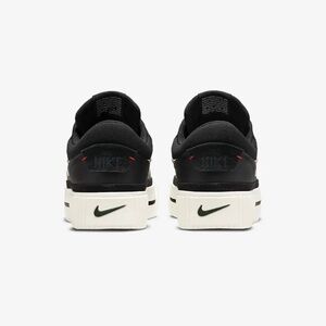 Womens Nike court legacy lift black and white platform sneakers